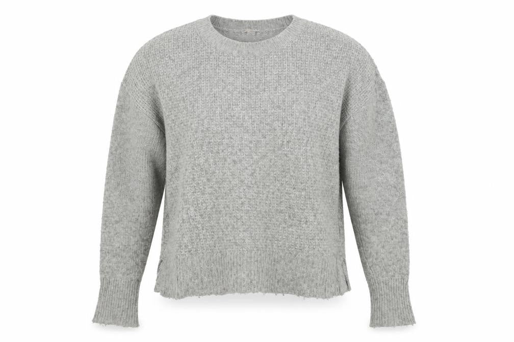 Gap Womens Grey Round Neck Nylon Pullover Jumper Size S