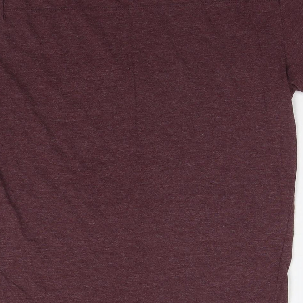 French Connection Mens Brown Cotton T-Shirt Size S Round Neck