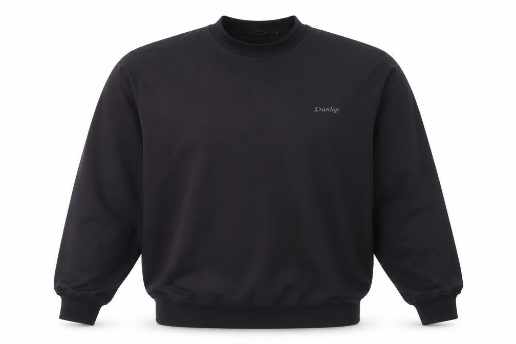 Dunlop Mens Black Polyester Pullover Sweatshirt Size L