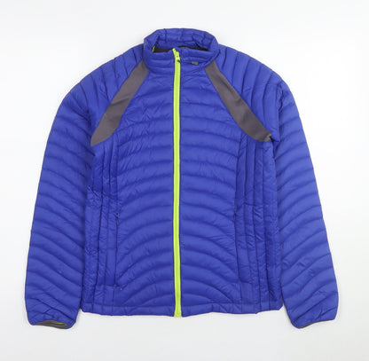 Lands' End Womens Blue Jacket Size XS Zip