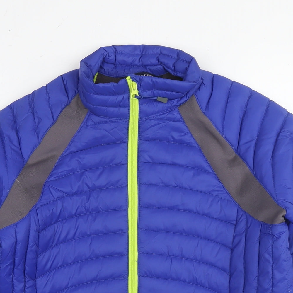 Lands' End Womens Blue Jacket Size XS Zip