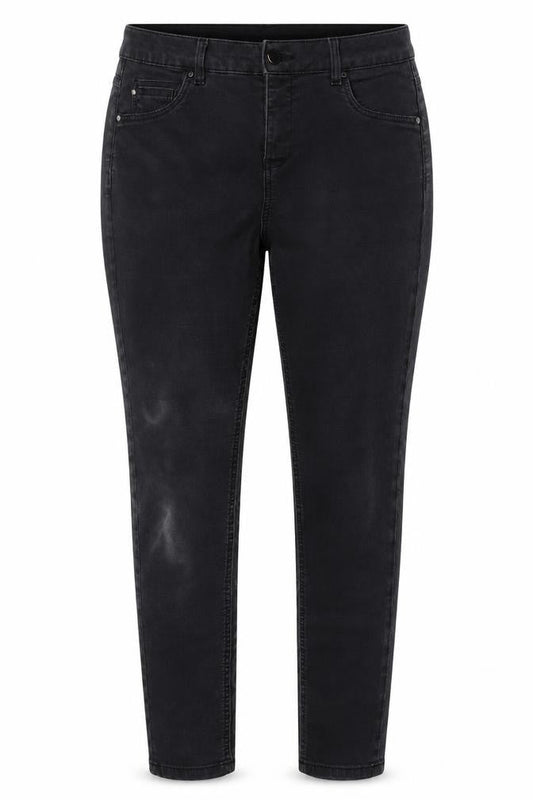 Monsoon Womens Grey Cotton Skinny Jeans Size 16 L27 in Regular Button