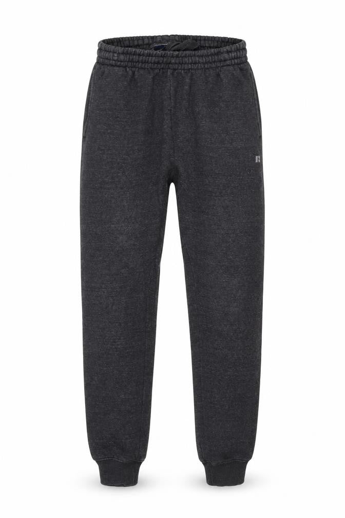 Russell Athletic Mens Grey Polyester Trousers Size M L32 in Regular Drawstring
