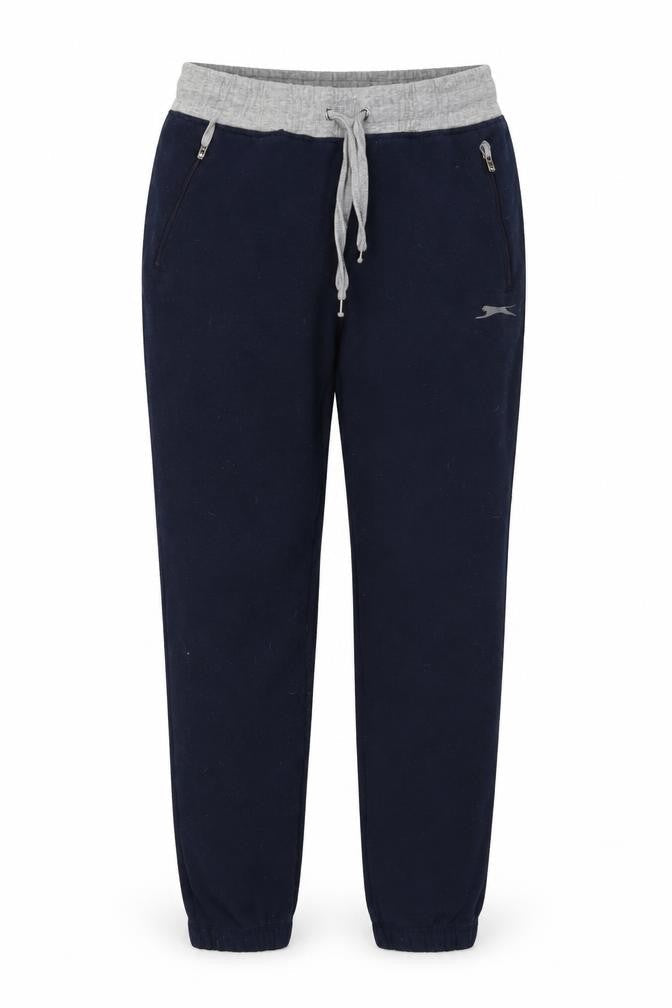Slazenger Womens Blue Polyester Sweatpants Trousers Size 14 L28 in Regular Drawstring