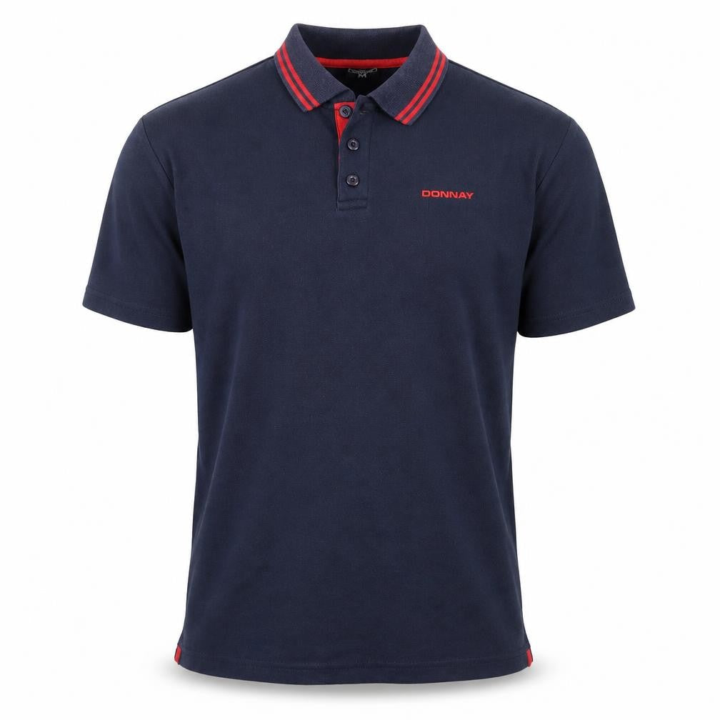 Donnay Mens Blue Cotton Polo Size M Collared Button
