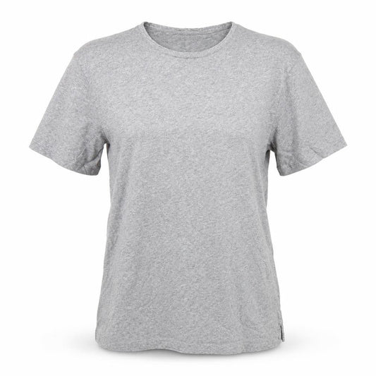 l'strange Womens Grey Cotton Basic T-Shirt Size L Round Neck