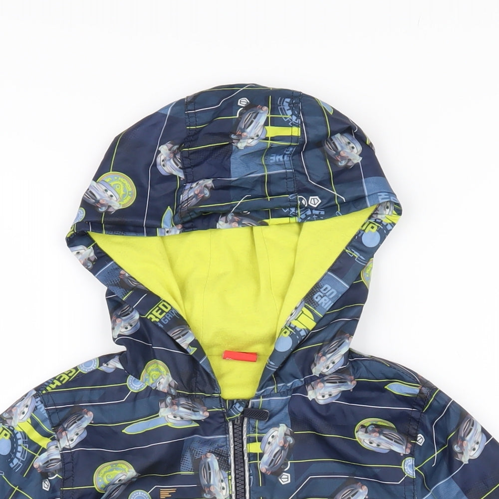 Disney Boys Multicoloured Geometric Jacket Size 2-3 Years Zip