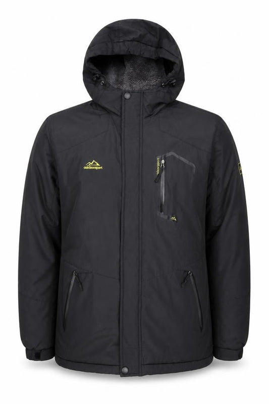 Outdoor Sport Mens Black Jacket Coat Size M Zip