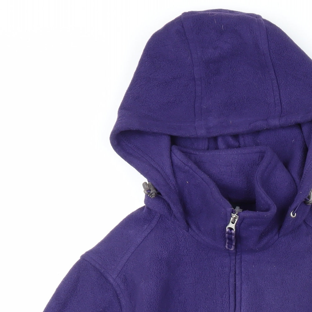 Lands' End Womens Purple Jacket Coat Size S Zip