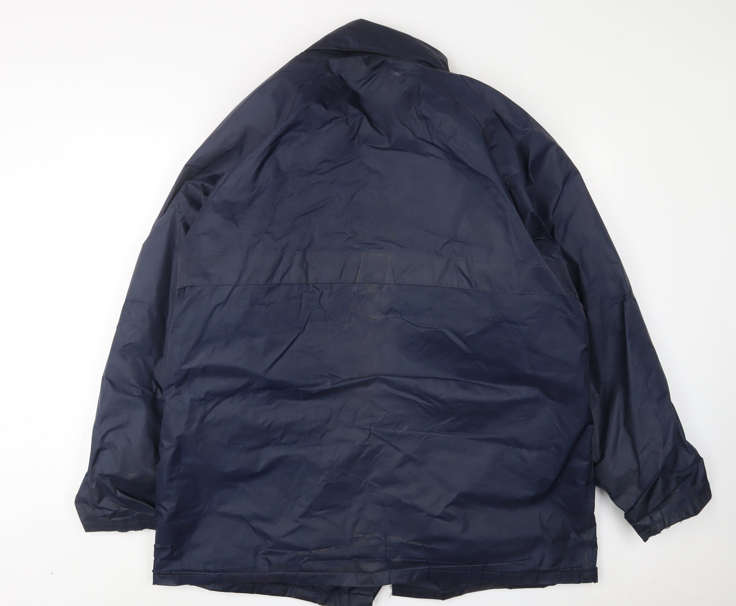 Portwest Mens Blue Jacket Coat Size XL Zip - Logo, Embroidered