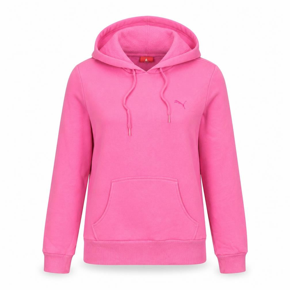Slazenger Womens Pink Cotton Pullover Hoodie Size 12 Pullover - Logo, Embroidered