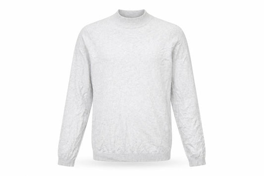 River Island Mens Grey Round Neck Viscose Pullover Jumper Size XL Long Sleeve