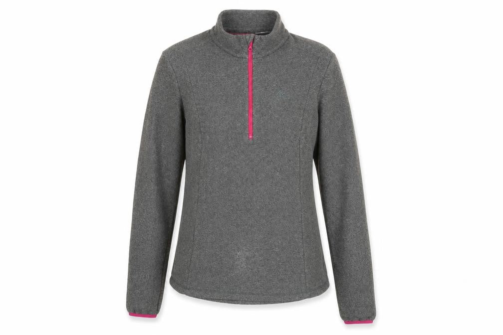 DECATHLON Womens Grey Polyester Pullover Sweatshirt Size 10 - Logo