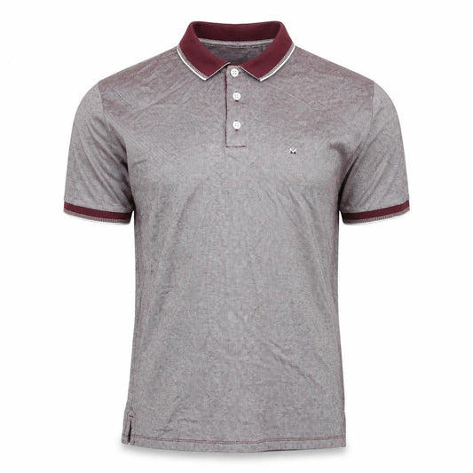MARCS Mens Red Cotton Polo Size M Collared - Logo