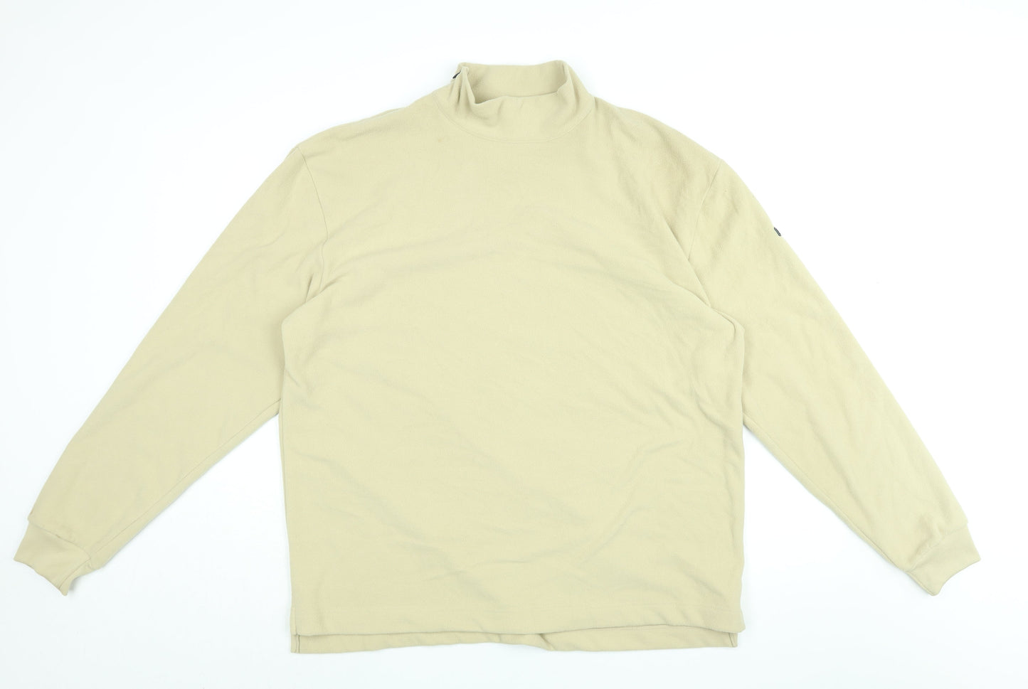 Progen Mens Beige Polyester Pullover Sweatshirt Size L