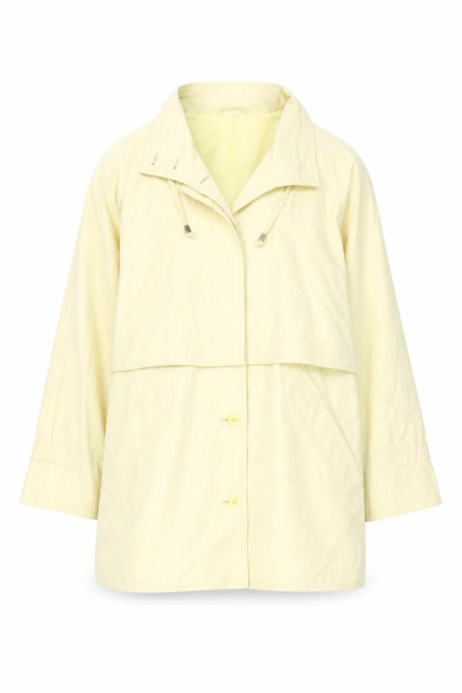 C&A Womens Beige Overcoat Coat Size 14 Button