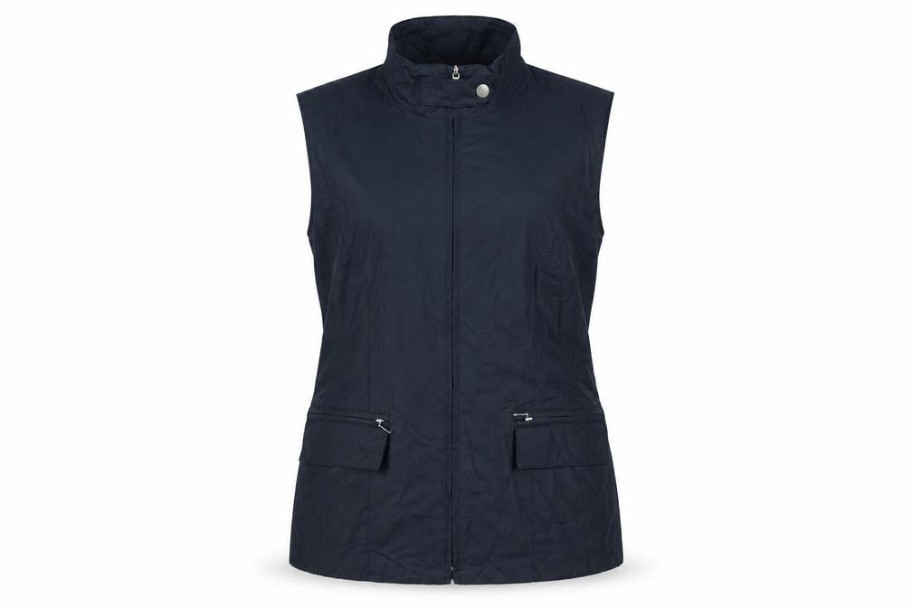 Maine Womens Blue Gilet Jacket Size 14 Zip