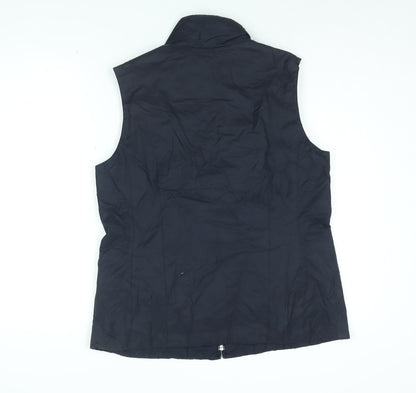 Maine New England Womens Blue Gilet Jacket Size 14 Zip