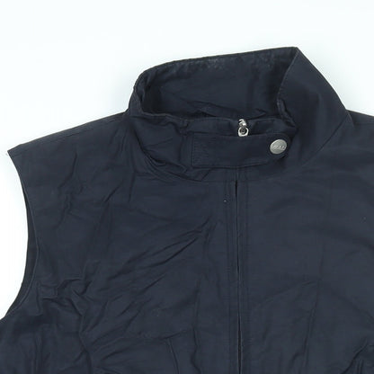 Maine New England Womens Blue Gilet Jacket Size 14 Zip