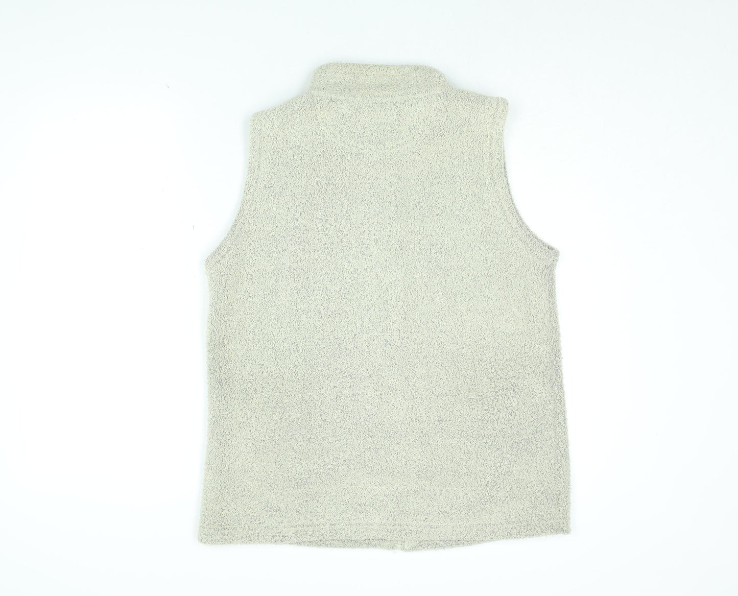 EWM Womens Beige Gilet Jacket Size 14 Zip - Size 14-16