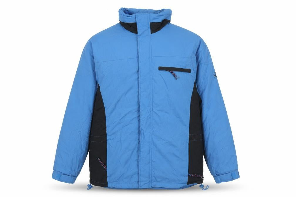 Cotton Traders Mens Blue Rain Coat Coat Size L Zip