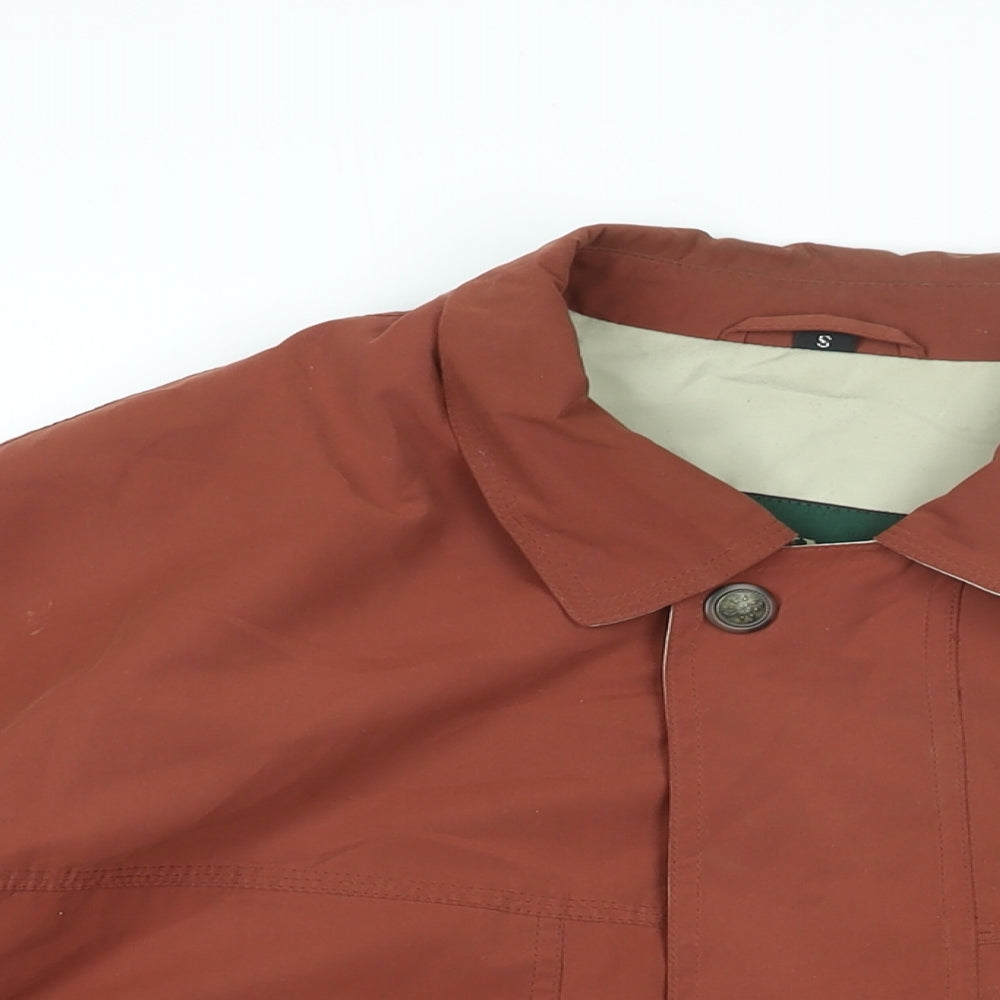 Dannimac Mens Brown Bomber Jacket Coat Size S Zip