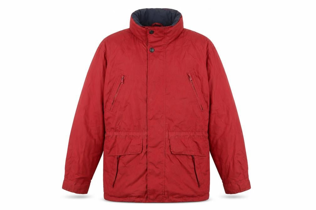 Hawkshead Mens Red Rain Coat Coat Size S Zip