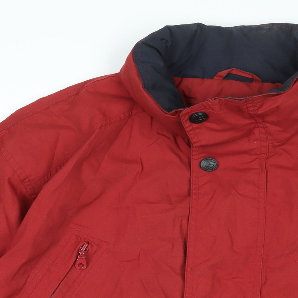 Hawkshead Mens Red Rain Coat Coat Size S Zip