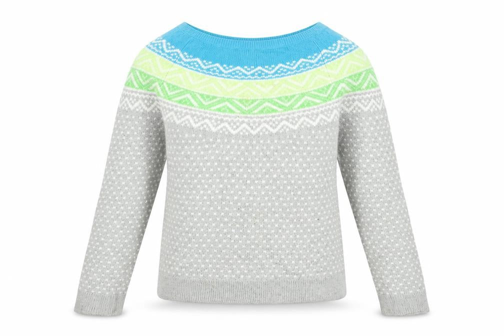 Gap Womens Grey Round Neck Polka Dot Cotton Pullover Jumper Size M
