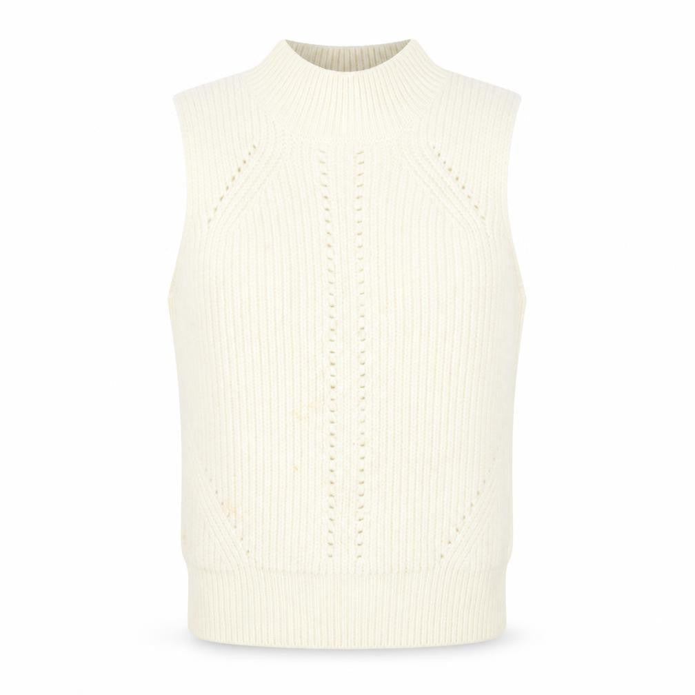 Scotch & Soda Womens White Round Neck Acrylic Pullover Jumper Size 12