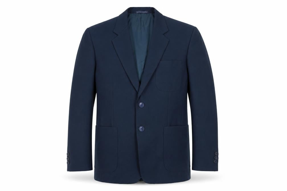 André Cori Mens Blue Polyester Jacket Blazer Size 42 Regular