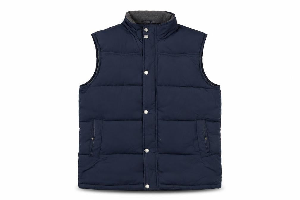 Atlantic Bay Mens Blue Gilet Jacket Size M Zip