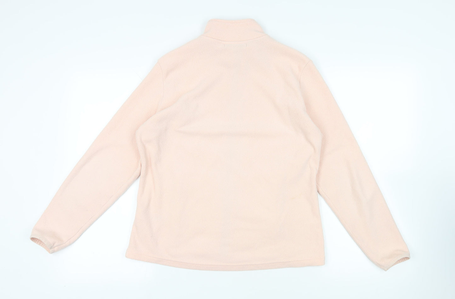 Marks and Spencer Womens Pink Jacket Size 14 Zip - Zipped Pockets