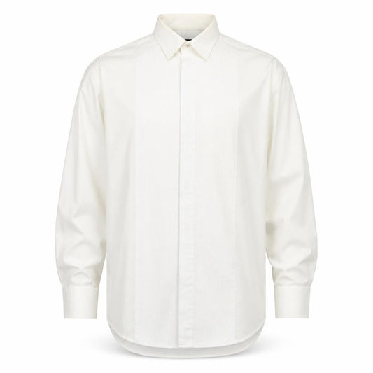 1860 Menswear Mens White Polyester Dress Shirt Size 15.5 Collared Button - Collar 15.5''