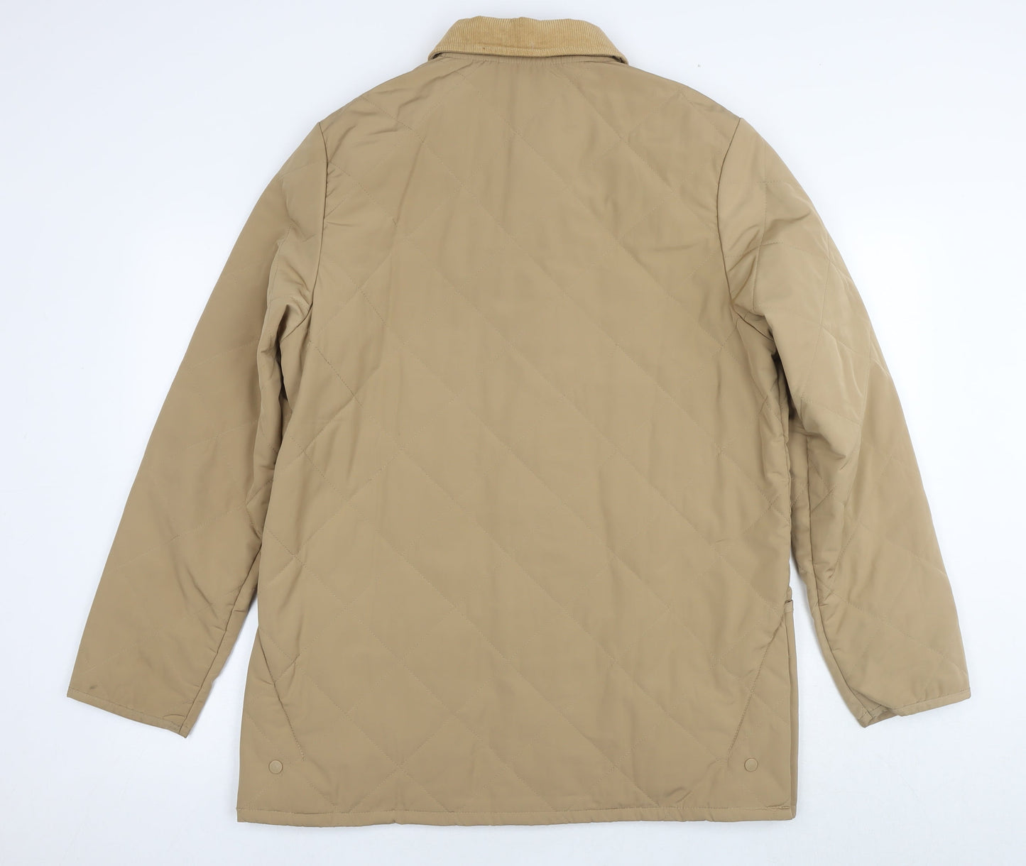 GOLFINO Mens Beige Quilted Jacket Size M Zip