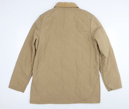 GOLFINO Mens Beige Quilted Jacket Size M Zip