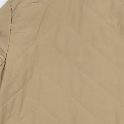 GOLFINO Mens Beige Quilted Jacket Size M Zip