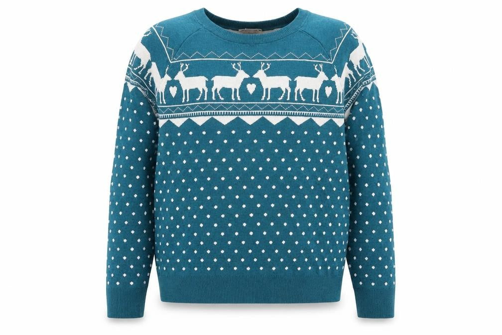 LOFT Womens Blue Round Neck Polka Dot Cotton Pullover Jumper Size L - Raiders