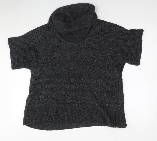 Betty Barclay Womens Grey Roll Neck Acrylic Pullover Jumper Size 18