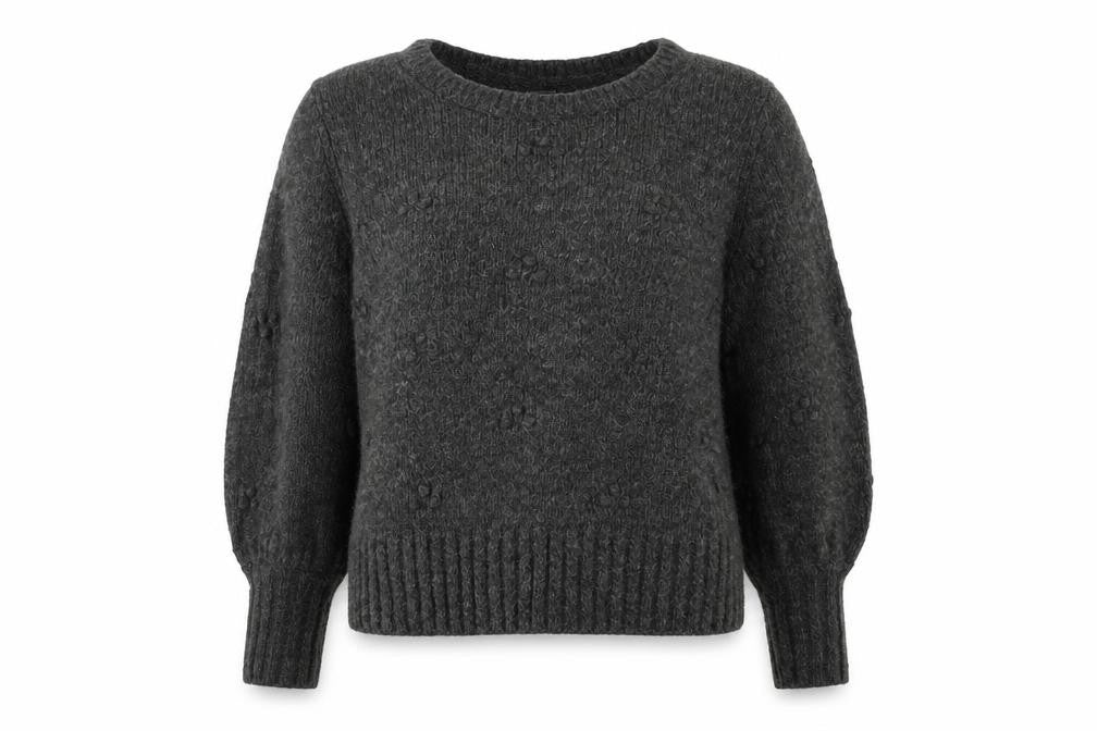 Gap Womens Grey Round Neck Acrylic Pullover Jumper Size L