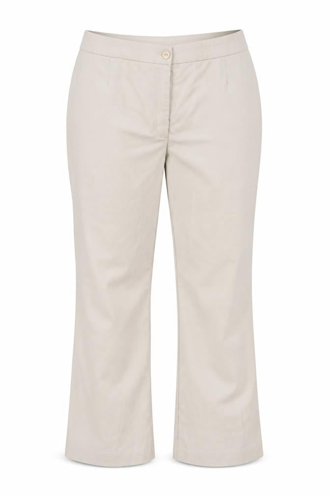 Monki Womens Beige Polyester Trousers Size 18 L28 in Regular Zip