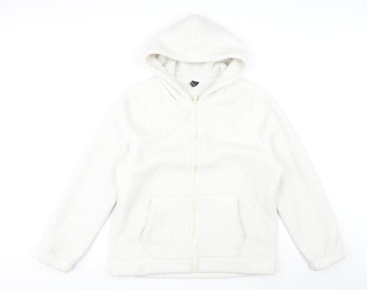Gilly Hicks Womens White Jacket Size L Zip
