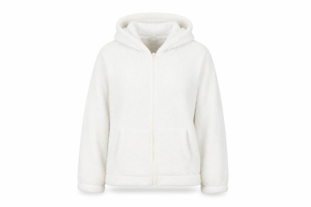 Gilly Hicks Womens White Jacket Size L Zip