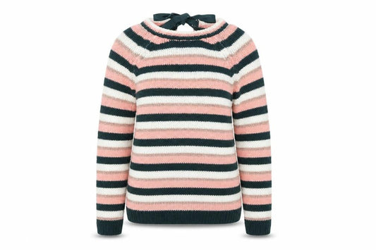 Dorothy Perkins Womens Multicoloured Round Neck Striped Acrylic Pullover Jumper Size 12