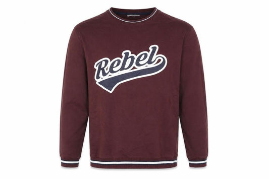 find. Mens Red Cotton Pullover Sweatshirt Size XL - Rebel
