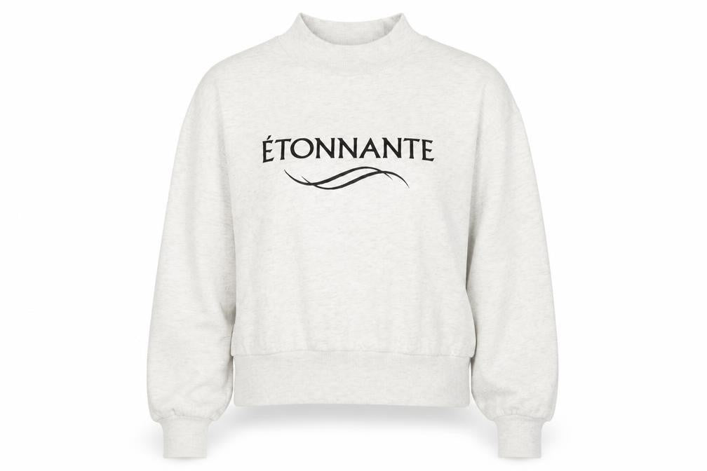 H&M Womens Grey Cotton Pullover Sweatshirt Size XS Pullover - Etonnante