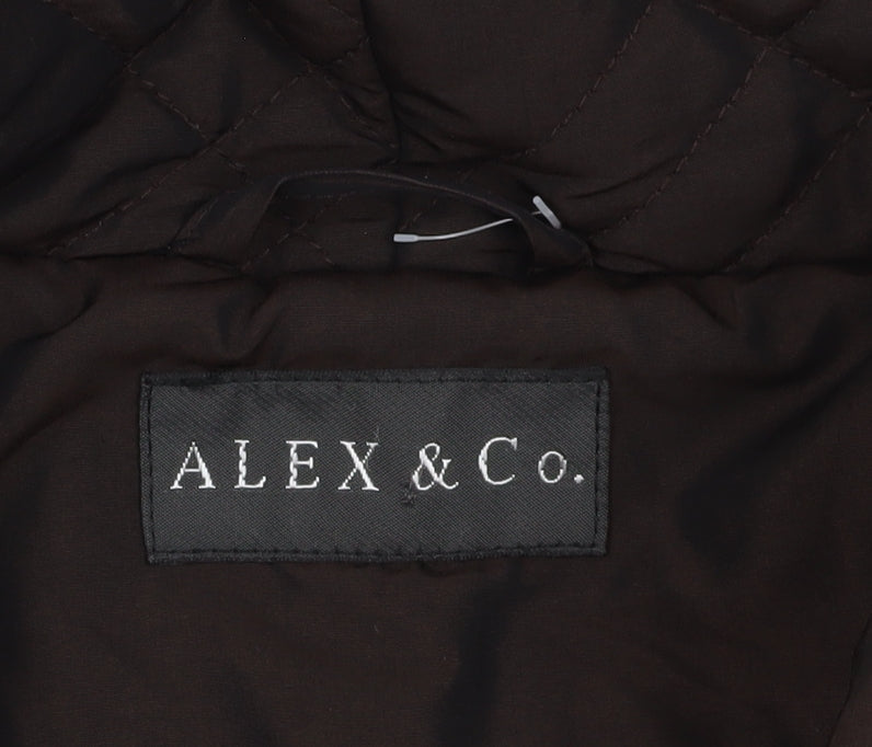 Alex & Co. Brown Quilted Jacket Size 14