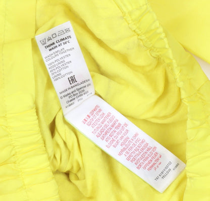 Close-up detail of Yellow Marks & Spencer Hooded Windbreaker Jacket 13-14