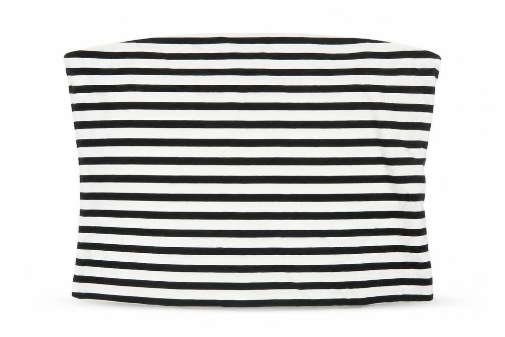 Marks & Spencer Striped Strapless Tank Black White XL