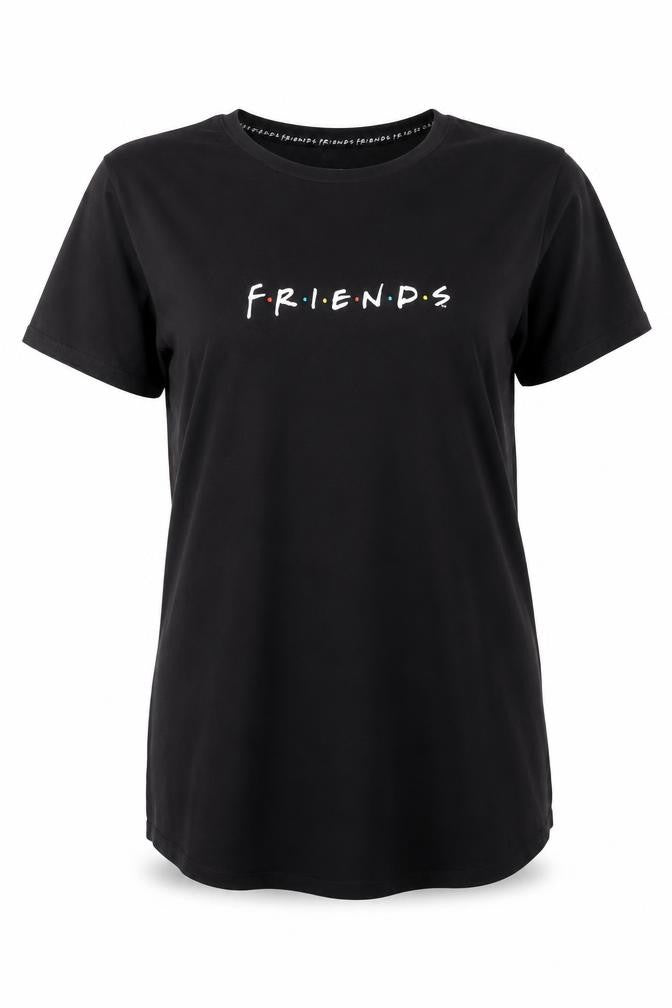 Marks & Spencer Black Friends T-Shirt Size 16